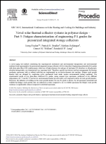 Novel solar thermal collector systems in polymer design – Part 5: Fatigue characterization of engineering PA grades for pressurized integrated storage collectors