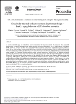 Novel solar thermal collector systems in polymer design – Part 3: aging behavior of PP absorber materials