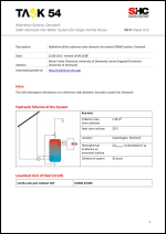 INFO Sheet A12: Reference System, Denmark Solar domestic hot water system for single-family house