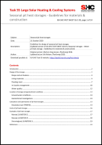 C.2 - Seasonal pit heat storages - guidelines for material and construction