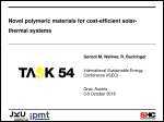 Novel polymeric materials for cost-efficient solarthermal systems