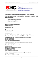 Description of Simulation Tools Used in Solar Cooling