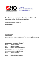 C2B: Benchmarks for Comparison of System Simulation Tools – Absorption Chiller Simulation Comparison