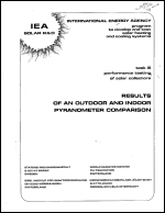 Results of an Outdoor and Indoor Pyranometer Comparison